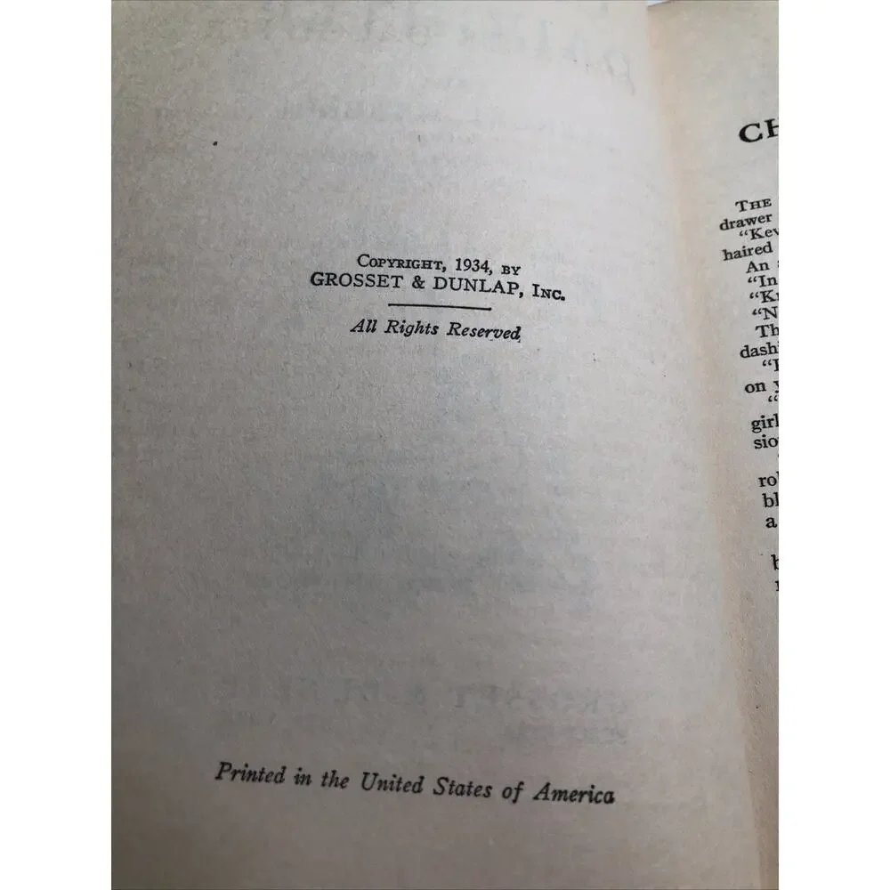 Chickie's Daughter by Elenore Meherin 1934 Romance Novel Hardcover Dust Jacket